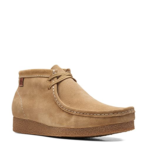 Clarks Shaacre Boot, Chukka-Schuhe für Herren, Wildleder in dunklem Sand, 44 EU Wide von Clarks