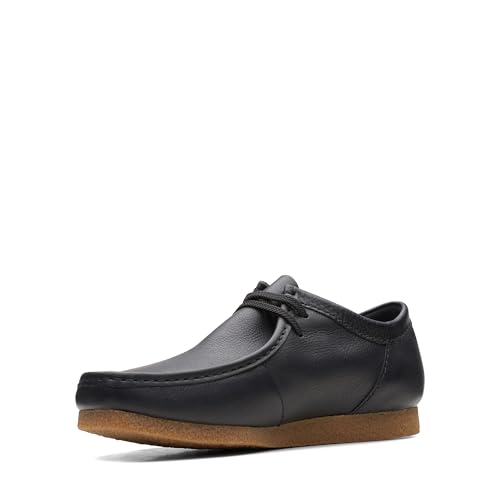 Clarks Herren Shacre Ii Run Oxford, Black Leather, 41.5 EU von Clarks
