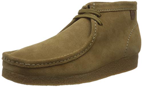 Clarks Herren Shacre Boot Chukka-Stiefel, Dunkler Sand Wildleder, 42 EU von Clarks