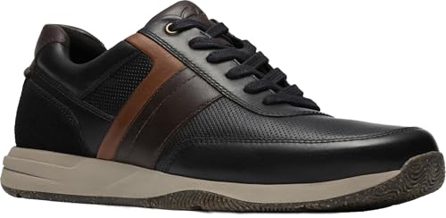 Clarks Herren-Sneaker im Townview-Stil, Schwarz Leder, 43 EU Clarks Herren-Sneaker im Townview-Stil, Schwarz Leder, 43 EU von Clarks