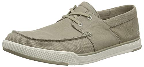 Clarks Herren Step Isle Base Sneaker Niedrig, Beige (Sand Canvas Sand Canvas), 40 EU von Clarks