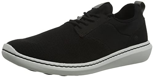 Clarks Herren Step Urban Low Sneaker, Schwarz, 42 EU von Clarks