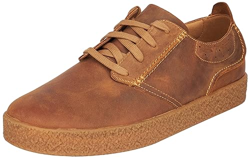 Clarks Herren StreethillLace Sneaker, Dark Tan Lea, 40 EU von Clarks