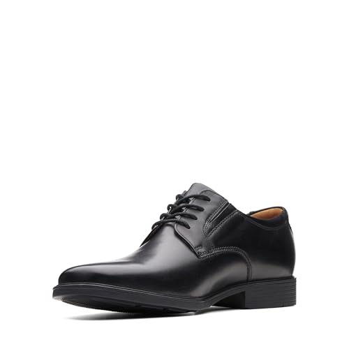 Clarks Herren Tilden Plain Derby Schwarz von Clarks