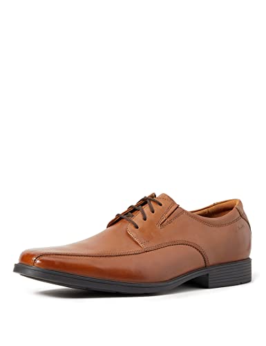 Clarks Herren Tilden Walk Oxford-Schuh, Dunkelbraunes Leder, 44 EU von Clarks