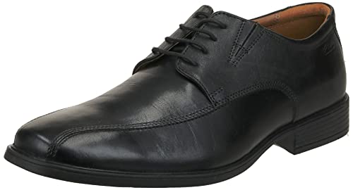 Clarks Herren Tilden Walk Oxford, Negro Black Leather 108, 42 EU von Clarks