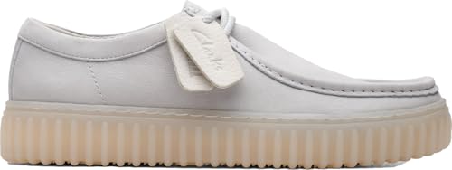 Clarks Herren Torhill Lo Oxford, Weißes Leder, 41 EU von Clarks