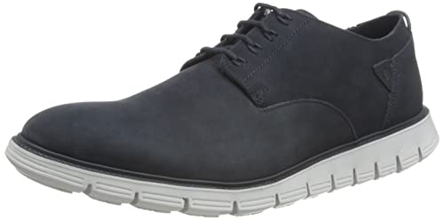 Clarks Herren Trackflex Path Sneaker, Navy Nubuck, 42 EU von Clarks