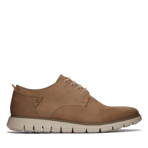 Clarks Herren Trackflex Path Sneaker, Pebble Nubuck, 41.5 EU von Clarks