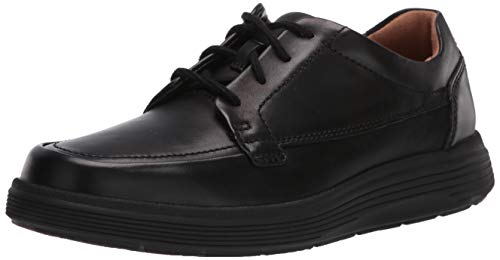 Clarks Unisex Un Abode Ease Derbys, Black Leather, 48 EU von Clarks
