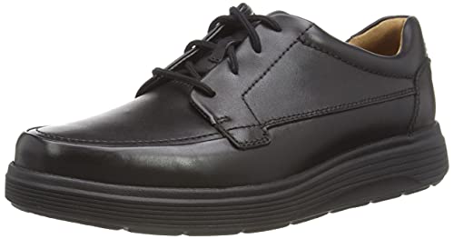 Clarks Herren Un Abode Ease Oxford Schuh, Black Leather, 44 EU Weit von Clarks