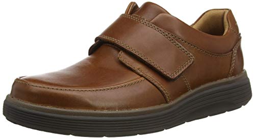 Clarks Herren Un Abode Strap Slipper, Dunkelbraunes Leder, 45 EU von Clarks