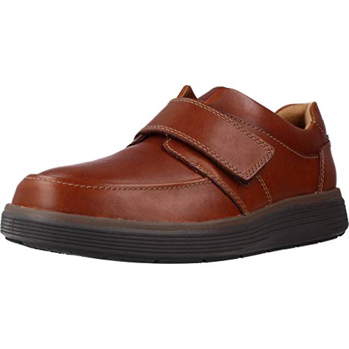 Clarks Herren Un Abode Strap Slipper, Braun Dark Tan Leather, 44 EU von Clarks