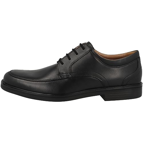Clarks Herren Un Aldric Park Derbys, Schwarz (Black Leather), 40 EU Weit von Clarks