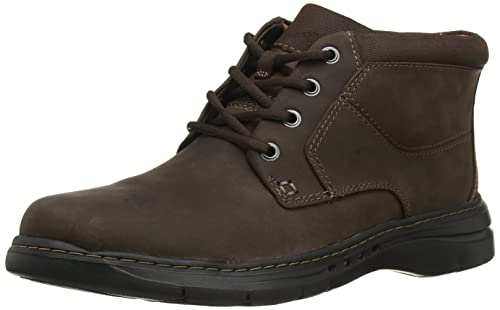 Clarks Herren Un Brawley Up Halblange Stiefel, Braun fettig, 40 EU von Clarks