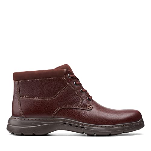 Clarks Herren Un Brawley Up Halblange Stiefel, Mahagoni-Leder, 41 EU von Clarks