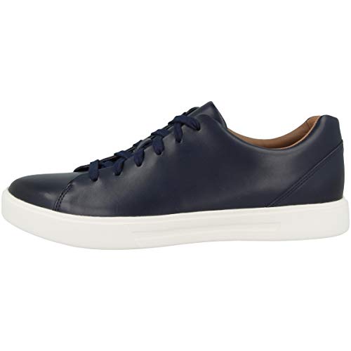 Clarks Herren Un Costa Lace Sneaker Blau , Navig Leder 39,5 EU von Clarks