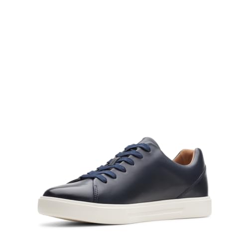 Clarks Herren Un Costa Lace Sneaker Blau , Navig Leder 39,5 EU von Clarks