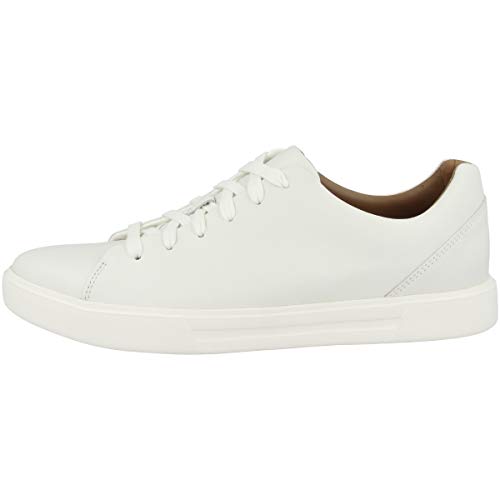 Clarks Herren Un Costa Lace Sneaker, White Leather, 45 EU von Clarks