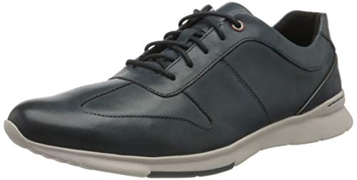 Clarks Herren Un Tynamo Tie Brogues, Blau Dark Blue Lea Dark Blue Lea, 44 EU von Clarks