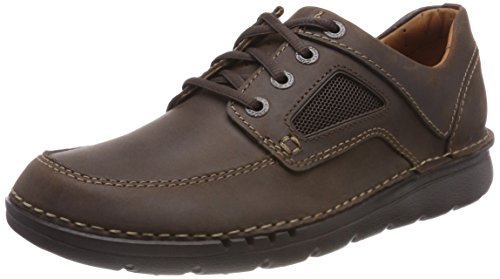 Clarks Herren Unnature Time Derbys, Braun (Dark Brown Lea) von Clarks