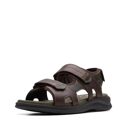 Clarks Herren Walkford Walk Sandal, Dunkelbraun, 39.5 EU von Clarks