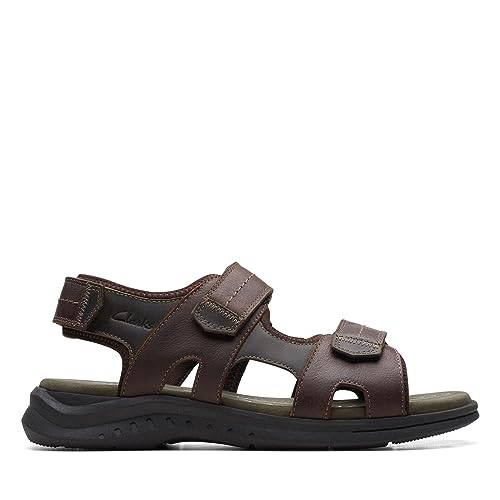 Clarks Herren Walkford Walk Sandal, Dunkelbraun, 41.5 EU von Clarks