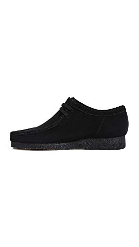 Clarks Herren Wallabee Mokassin, Schwarze Velourslederoptik, 44.5 EU von Clarks