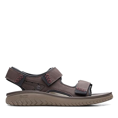 Clarks Herren Wesley Bay Sandale Brown von Clarks