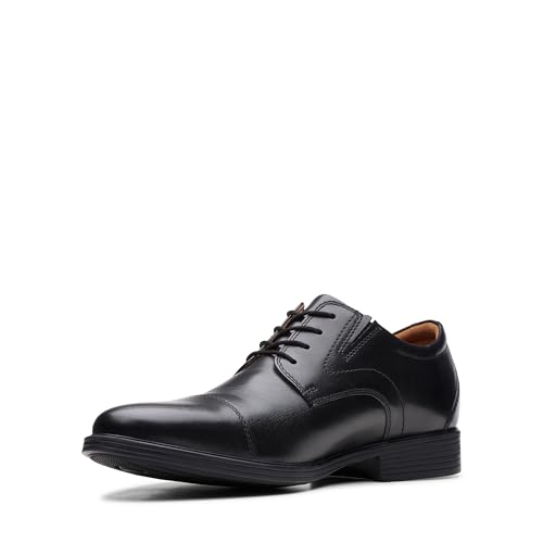 Clarks Herren Whiddon Uni Oxford, Schwarz Leder, 46 EU von Clarks