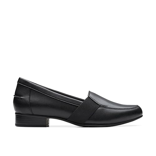 Clarks Juliet Beat Damen-Loafer, Schwarz Leder, 38.5 EU von Clarks