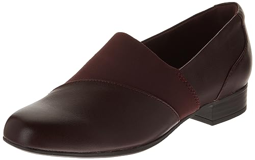 Clarks Women's Juliet Gem Loafer, burgunderrotes Leder, 9.5 Wide Clarks Women's Juliet Gem Loafer, burgunderrotes Leder, 9.5 Wide von Clarks