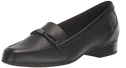 Clarks Juliet Shine Damen-Loafer, Schwarz Leder, 37 EU von Clarks