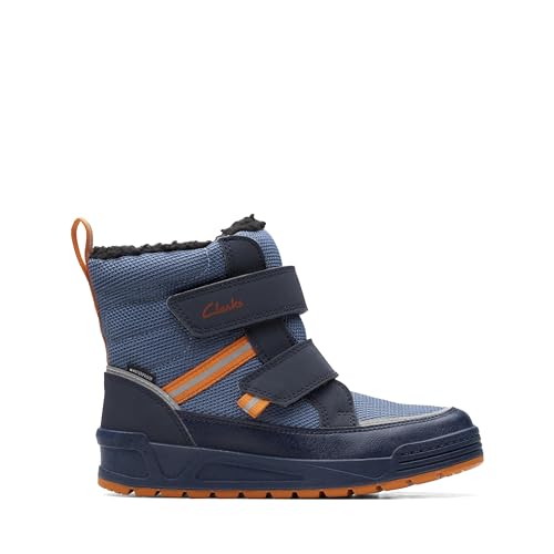 Clarks Jump K Snow Boot, Blue Combi, 26 EU Weit von Clarks