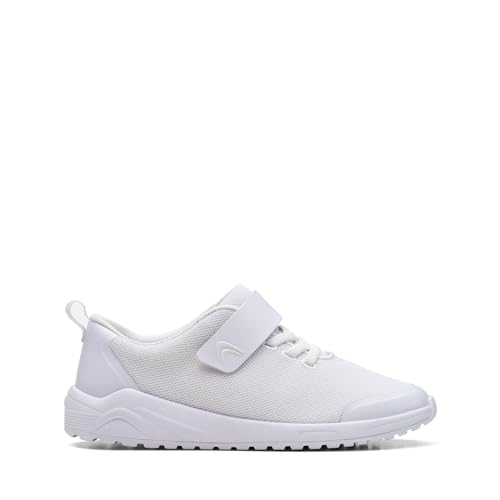 Clarks Jungen Aeon Pace O Sneaker, Weiß, 34 EU von Clarks