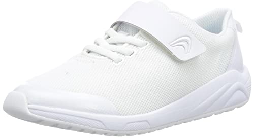 Clarks Jungen Aeon Pace O Sneaker, Weiß, 32.5 EU Weit von Clarks