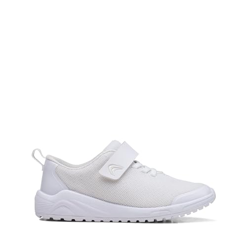 Clarks Jungen Aeon Pace Sneaker, Weiß, 26 EU Weit von Clarks