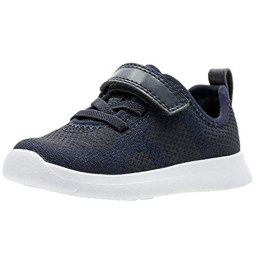 Clarks Baby-Jungen Ath Flux T Sneaker, Navy, 18.5 EU von Clarks