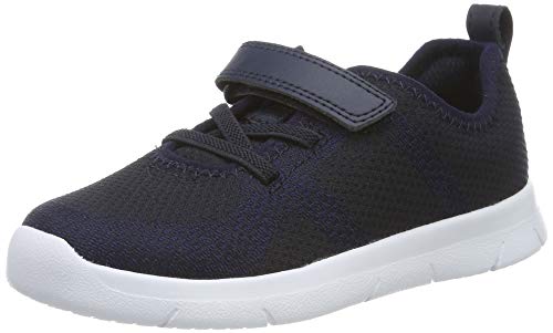 Clarks Jungen Ath Flux T Sneaker Niedrig, Blau (Navy Navy), 20 EU von Clarks