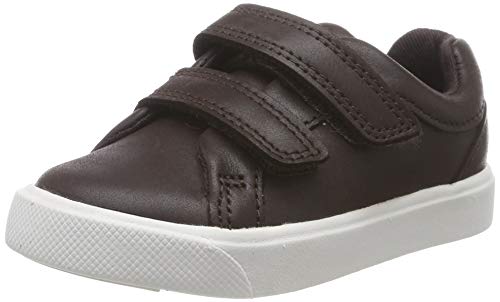 Clarks Jungen City OasisLo T Sneaker Niedrig, Braun (Brown Leather Brown Leather), 25 EU von Clarks