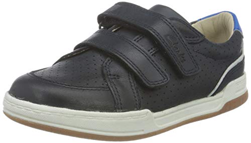 Clarks Jungen Fawn Solo T Sneaker, Blau, 20 EU von Clarks