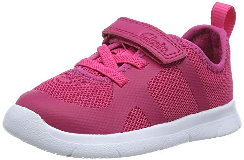 Clarks Jungen Mädchen Ath Flux T Sneaker, Raspberry, 22.5 EU von Clarks