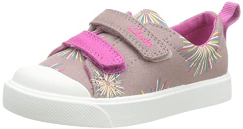 Clarks Jungen Mädchen City Bright T. Sneaker, Dusty Pink, 20.5 EU von Clarks