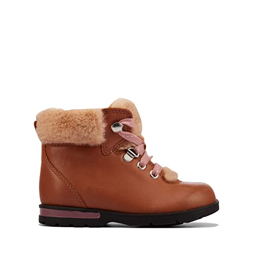 Clarks Jungen Mädchen Dabi Hiker T Schneestiefel, Tan Leder, 20 EU von Clarks