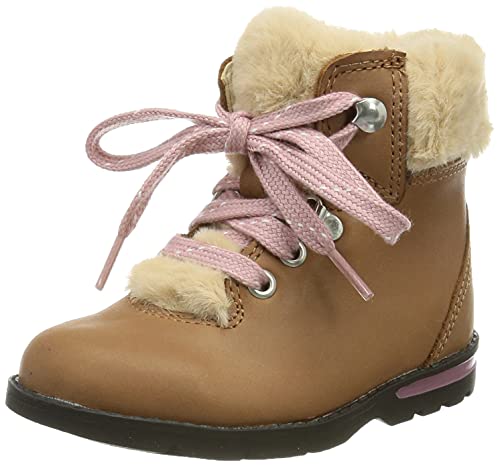 Clarks Jungen Mädchen Dabi Hiker T Schneestiefel, Tan Leder, 22 EU von Clarks