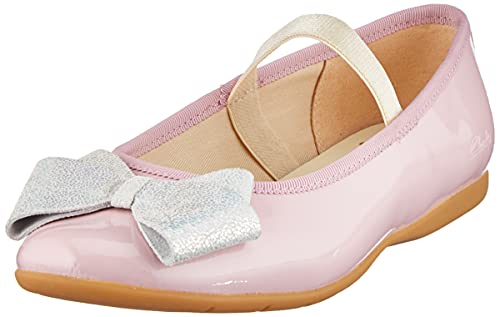 Clarks Jungen Mädchen Dance Bow K Ballerinas, Pinkes Leder, 28 EU von Clarks