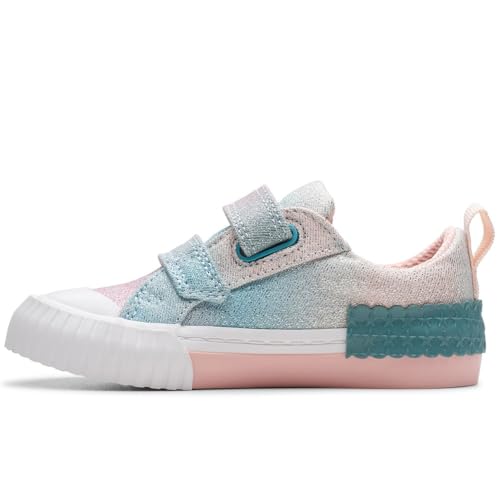 Clarks Jungen Mädchen FoxingBrill T. Sneaker, Pastel, 24 EU von Clarks