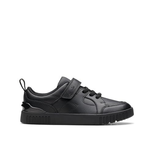Clarks Childrens Oslo Flare K Oxford-Schuh, Black Leather Clarks Childrens Oslo Flare K Oxford-Schuh, Black Leather von Clarks