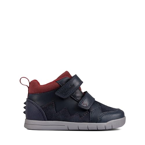 Clarks Jungen Rex Park T Sneaker, Navig Leder, 25.5 EU von Clarks