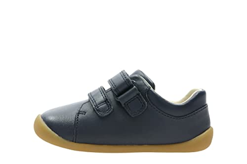 Clarks Jungen Roamer Craft T Sneaker Niedrig, Blau (Navy Leather), 20 EU von Clarks